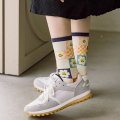 Miniatyrbillede 6 af 8: 1 Par New Fashion Lovely n Style Printede Student Socks Casual S A3