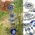 Miniatyrbillede 3 af 7: Wind Chimes Tyrkiet Evil Eye vedhæng Round