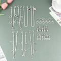 Pikkukuva 4 / 8: Charm Tassel Heart Riipus saappaiden kenkäketjukorut trendikkäälle S H