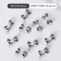 Pikkukuva 8 / 8: 10 kpl 3D Mini metallinauha Bowknot Nail Art Pearl strassit D HJ1377