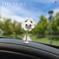 Miniatyrbilde 8 av 8: e Risting Bobble Head Blomsterbil interiørdekor dekorativ F A2