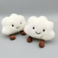 Miniatyrbillede 3 af 8: e Plys Cloud Keyring Kawaii Pendant Car Key Chain Pendant Plus