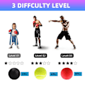 Miniatyrbild 7 av 8: Boxing Reflex Speed Boxing Ball Sanda Boxer förbättrar reflexerna H Black