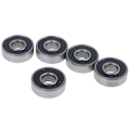 Miniatyrbillede 6 af 8: 5 Stk Sort ABEC-7 608RS Skateboard Rulleforseglede kuglelejer