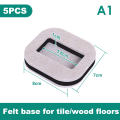 Miniatyrbilde 1 av 5: 5 stk Kontorstol Hjulstopper Møbel Hjulkopper Hardwood A1