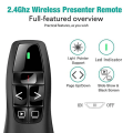 Pikkukuva 2 / 6: 2.4Ghz USB Wireless Presenter Red -Pen Pointer PPT Remote Contr