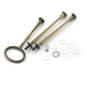 Miniatyrbillede 5 af 8: 2/3-trins kagepladestativ Håndtag Fitting Hardware Stangplade Silver 3 Layers