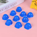 Pikkukuva 1 / 8: 10 kpl mininukkekypärä 1:12 nukkekodin miniatyyri turvakypärä Blue