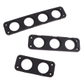 Miniatyrbilde 6 av 8: 1/2/3/4 hull USB-uttak Panel Sort ABS-husholder K A3