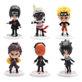 Miniatyrbillede 2 af 5: 6 stk/sæt Naruto Shippuden Anime Action Figur Model