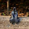 Miniatyrbilde 5 av 7: 2023 Ny Reaping Solace Reaper Sitting Statue Gothic Desktop Re