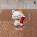 Pikkukuva 1 / 8: 1kpl e New Year sarjakuva Lucky Cat Micro Landscape Hartsi Cat Micr E