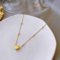 Pikkukuva 4 / 8: Minimalistinen sydänriipus Choker-kaulakoru titaaniteräsmuoti A2
