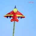 Pikkukuva 1 / 7: Sarjakuva Lasten leija Sininen Punainen Fighter Rainbow Plane Suuri leija A19