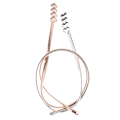 Miniatyrbilde 4 av 5: elastiske belter kvinner stretch skinny midje belte bryllup design cl Silver