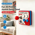 Miniatyrbild 4 av 8: Retro Spelkonsol Joystick Switch 3D-utskriftspaneluttag Con A2