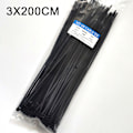 Pikkukuva 1 / 8: Itselukittuva muovinen nylon 100kpl nylon set 3X200 Black