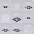 Miniatyrbilde 2 av 8: 1 stk. Oppbevaringsbokslokk Gemstone Display Mynt Clear Container Spes A3