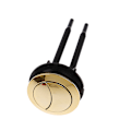 Pikkukuva 1 / 5: Dual Flush Toilet Tank Gold 48mm/58mm Button Pyöreä muotoinen wc round 48mm