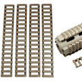 Miniatyrbilde 2 av 5: 4 stk Gummiskinnedeksler Plaststigeform For Handguard Pro Black