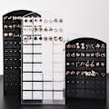 Miniatyrbilde 2 av 8: 48/72 hull kreative smykker øredobber studs display stativ White 18X8.8cm