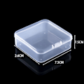 Pikkukuva 8 / 8: Mini Square Boxes kirkas muovinen korujen case D