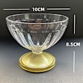 Pikkukuva 1 / 8: 250 ml Salaattikulho jälkiruokamyllylle Shake Goblet Glass Kohokuvioitu I Gold