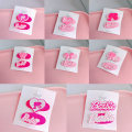 Miniatyrbild 6 av 8: 2st e Barbie Letter Hårklämmor Y2k Rosa hårnål Bang Clip Hår A3