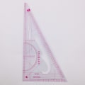 Miniatyrbillede 4 af 5: Multifunktions trekantet lineal Mål Plast Dressmaki Triangle Ruler