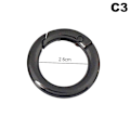 Miniatyrbillede 1 af 8: Spring Gate O Ring, der kan åbnes Nøglering Nøgle Lædertaske Håndtaske Bel C3