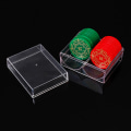Miniatyrbild 1 av 8: Genomskinliga akryl Poker Chip Rack Brickor rymmer 40 chips lagring