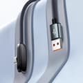 Miniatyrbillede 6 af 8: 100W USB til Type C Hurtigopladning 90° Albue Datakabel PD USB C C