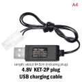 Miniatyrbilde 1 av 8: 3,6V 4,8V 6V 7,2V NiMH batteri USB-lader for fjernkontroll A4