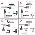 Pikkukuva 3 / 8: RJ45-liitin 1-2-tie LAN Ethernet-kaapeli Verkko Cate6 Spli B