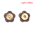 Miniatyrbillede 1 af 5: Bagagetaske Magnetiske knapper til kvinder Håndlavet DIY-håndtaske Acc Light coffee