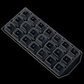 Miniatyrbilde 3 av 8: 21Grid Ice Cube Pudding Maker Mold Kjøleskap Ice Mold Skuff