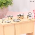 Miniatyrbilde 1 av 8: 1/12 Dukkehus Mini Kjøkkenutstyr Modell Dukkehus Kjøkken Pot Spa A2