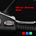 Miniatyrbillede 2 af 5: 2 i 1 Universal Motorcykel Elektronisk Ur Voltmeter IP67 Red