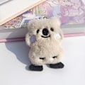 Pikkukuva 1 / 8: e Sarjakuva Pehmo Bear Doll Avaimenperä Riippuva koristeet Trendikäs laukku Beige