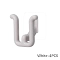 Pikkukuva 1 / 8: Tohveliteline Itsekiinnittyvä kylpyhuoneen yksinkertainen WC-istuin White 4PCS