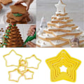 Pikkukuva 5 / 8: 6 kpl/ set Christmas Tree Cookie ter Stars Shape Cake Biscuit ter