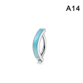 Miniatyrbilde 7 av 8: Blomst sommerfugl hjerteform navle ring Rhinestones Nave A5