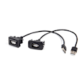 Miniatyrbillede 4 af 5: Bil Dashboard Flush Mount USB2.0 Panel forlængerkabel Adapter A