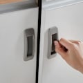 Miniatyrbillede 2 af 5: 2 stk Selvklæbende skydedørshåndtag til døre Glasvindue A4