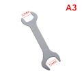 Miniatyrbillede 1 af 5: Tyndt Dobbelthoved Open End Dual Use-End Ultratynd bilhånd til A3