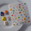Pikkukuva 1 / 7: 1 arkki Retro Nail Foils Siirtotarrat Tarrat Bohemia Flowe