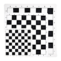 Miniatyrbild 3 av 8: PU Läder Soft Tournament Schackbräde för barns utbildning 43X43CM