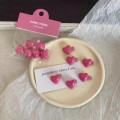 Pikkukuva 1 / 8: 6 kpl / set Peach Heart Mini -hiusneulat ja Sweet Pink Bangs -pidike A1