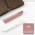 Miniatyrbillede 1 af 8: PU Læder Blyant Beskyttende Sleeve Slidfast Pen Bag Soli A1