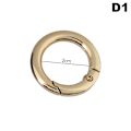 Miniatyrbillede 1 af 8: Spring Gate O Ring, der kan åbnes Nøglering Nøgle Lædertaske Håndtaske Bel D1